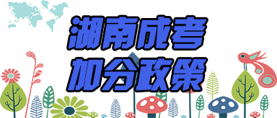 湖南成人高考加分政策